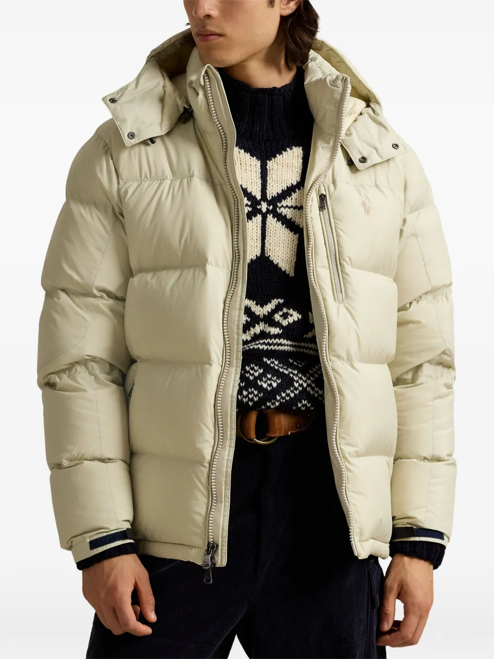 Polo Ralph Lauren Gevoerd jack met capuchon Beige