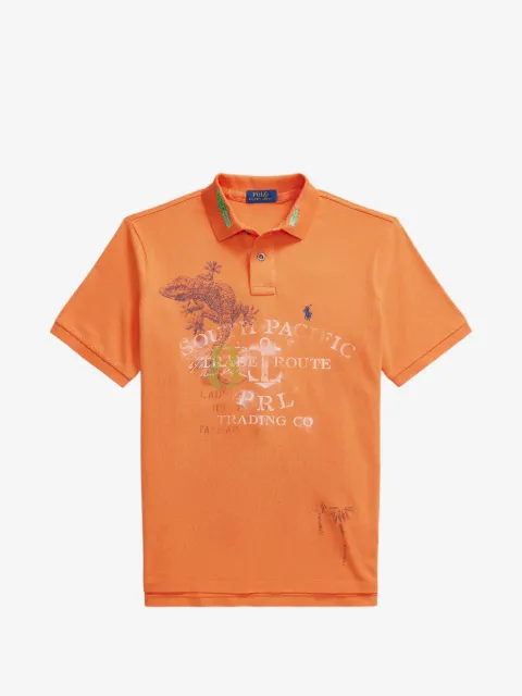 Polo Ralph Lauren graphic-print piqué polo shirt