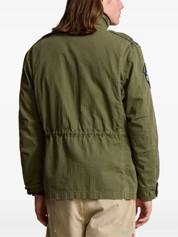 Polo by Ralph Lauren ジャケット カーキ M Polo Ralph Lauren patch-embellished Field Jacket | Green | FARFETCH AO