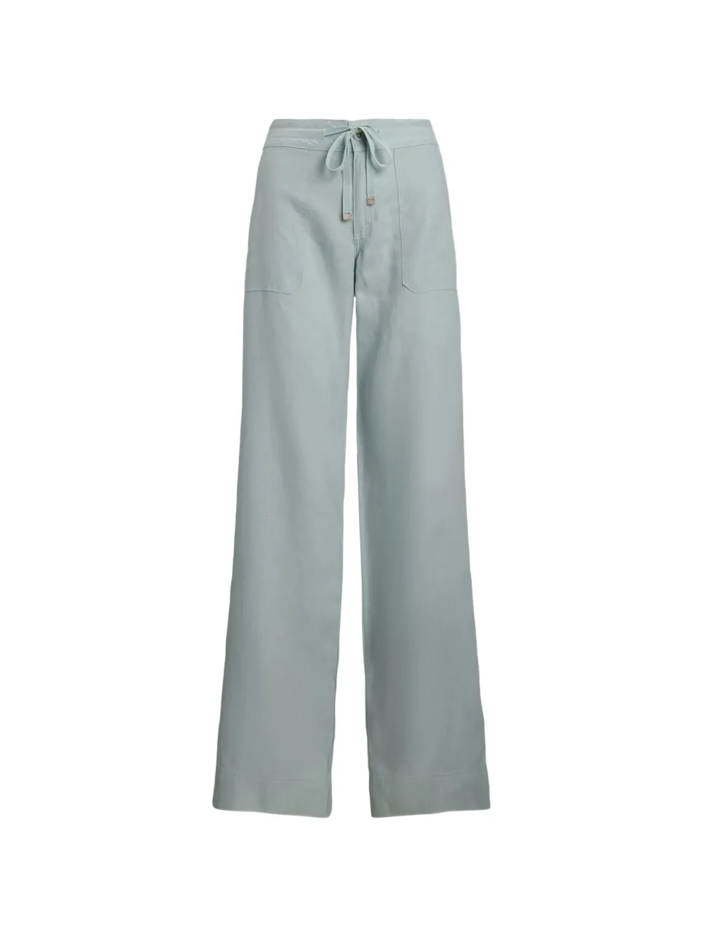 Lauren Ralph Lauren drawstring-waist linen trousers - Blu
