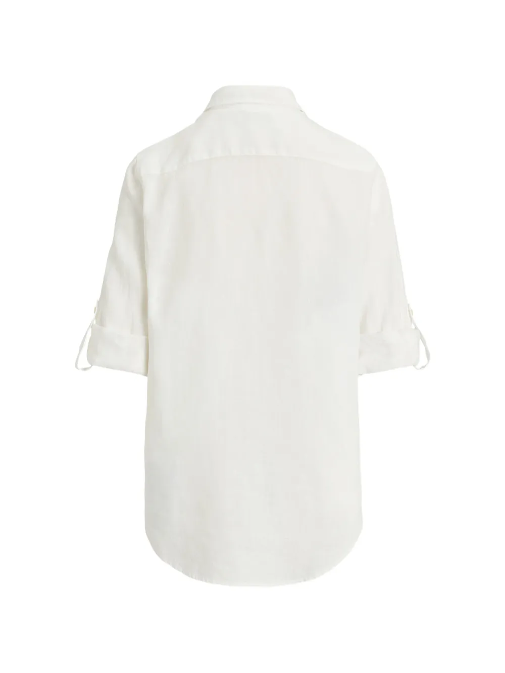 Lauren Ralph Lauren Blouse met opgerolde mouwen Beige