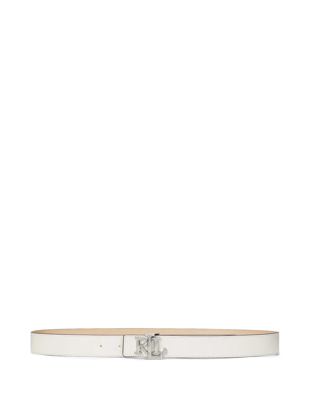 Lauren Ralph Lauren Cintura con logo - Bianco