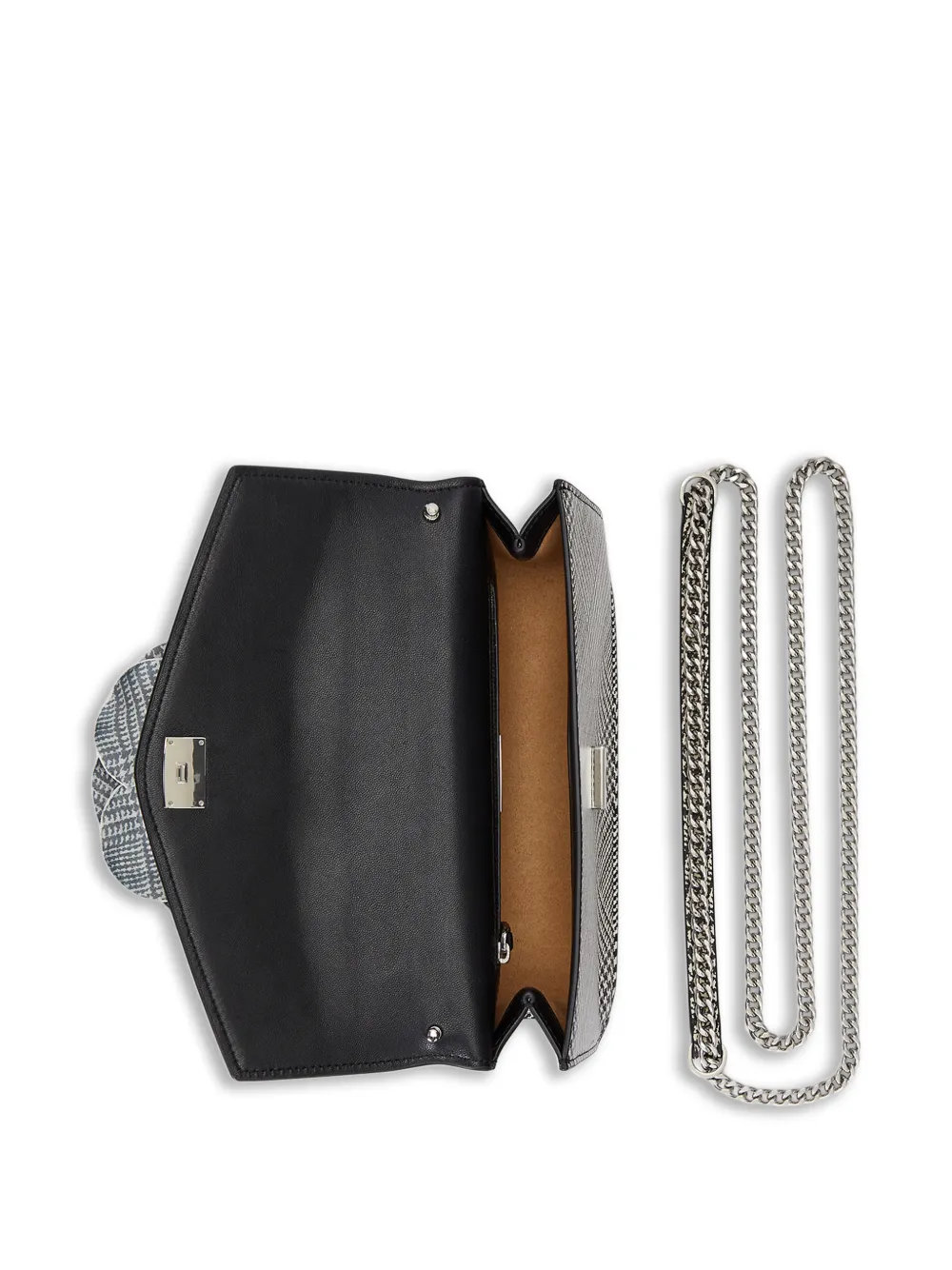 Lauren Ralph Lauren Leren crossbodytas Zwart