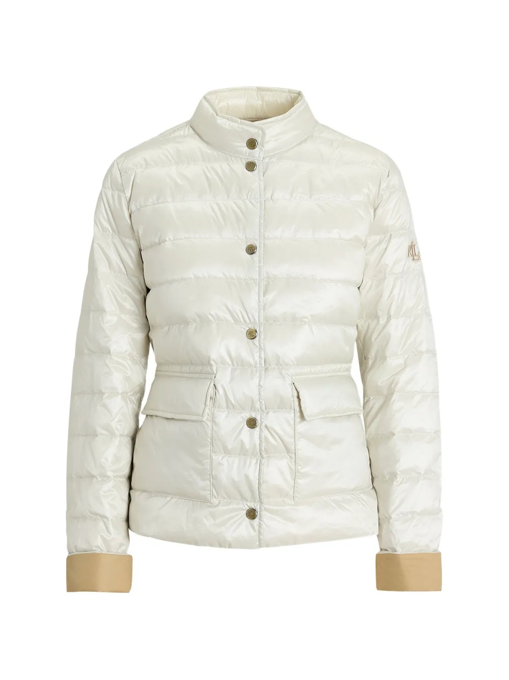 Ralph Lauren Buttoned Down Jacket In Neutral
