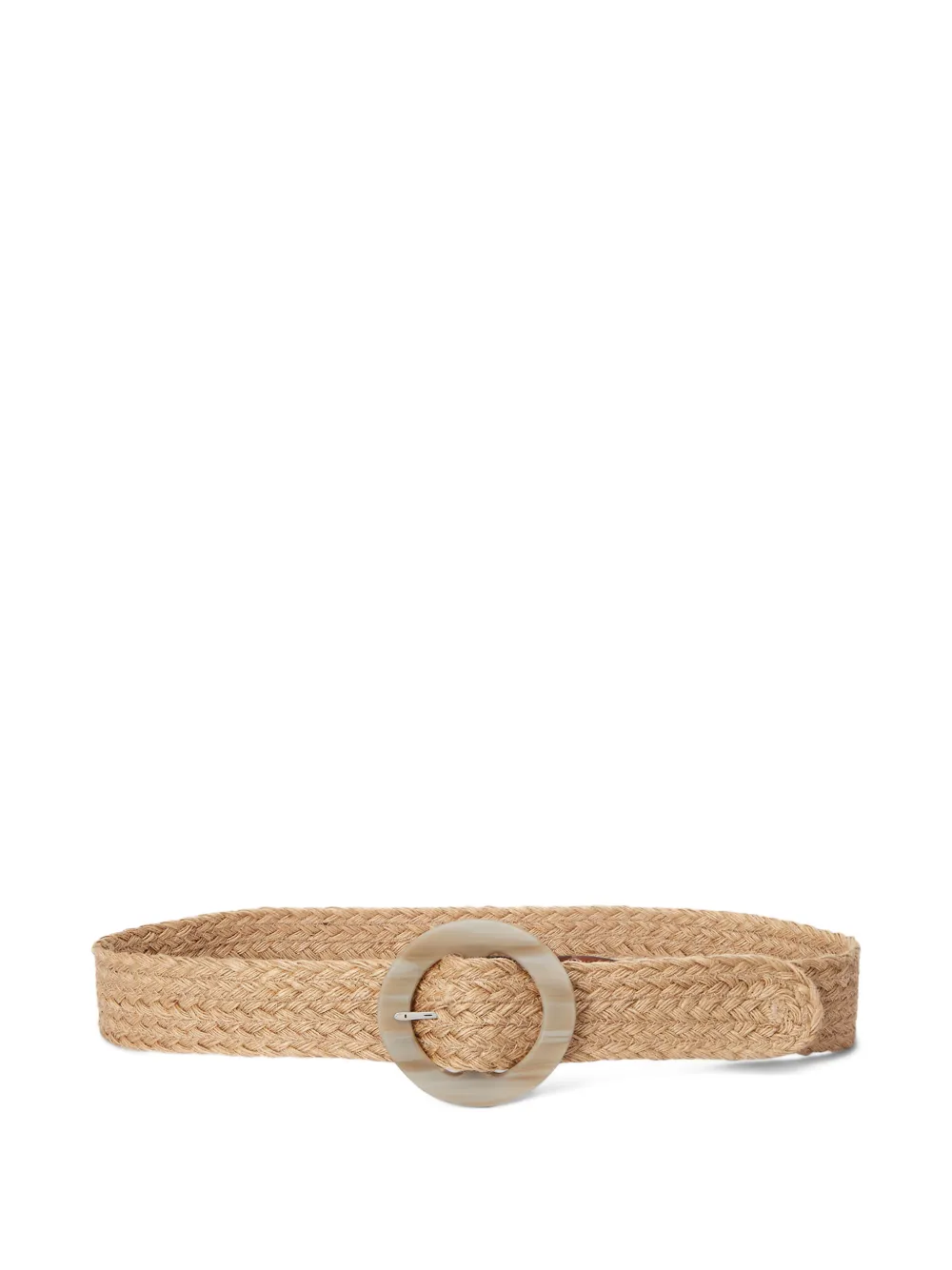 Lauren Ralph Lauren round-buckle woven belt - Toni neutri