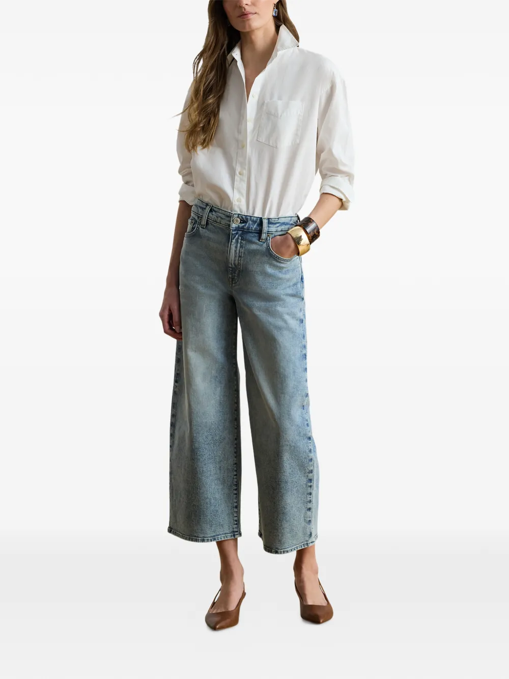 Lauren Ralph Lauren Jeans met wassing Blauw
