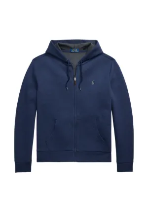 Polo Ralph Lauren double-knit zip-up Hoodie | Blue | FARFETCH ZA