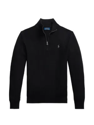 Professor.E Dirt Polo ブラック系 ポロスウェット Polo Ralph Lauren ハーフジップ スウェットシャツ | ブラック