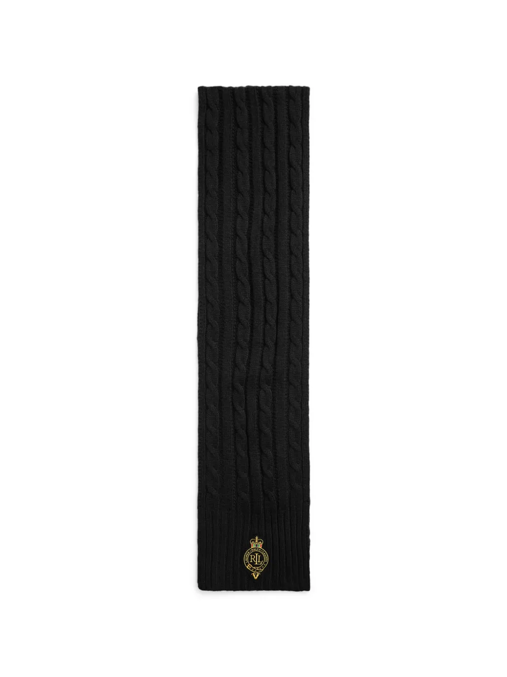 Lauren Ralph Lauren cable-knit scarf - Nero