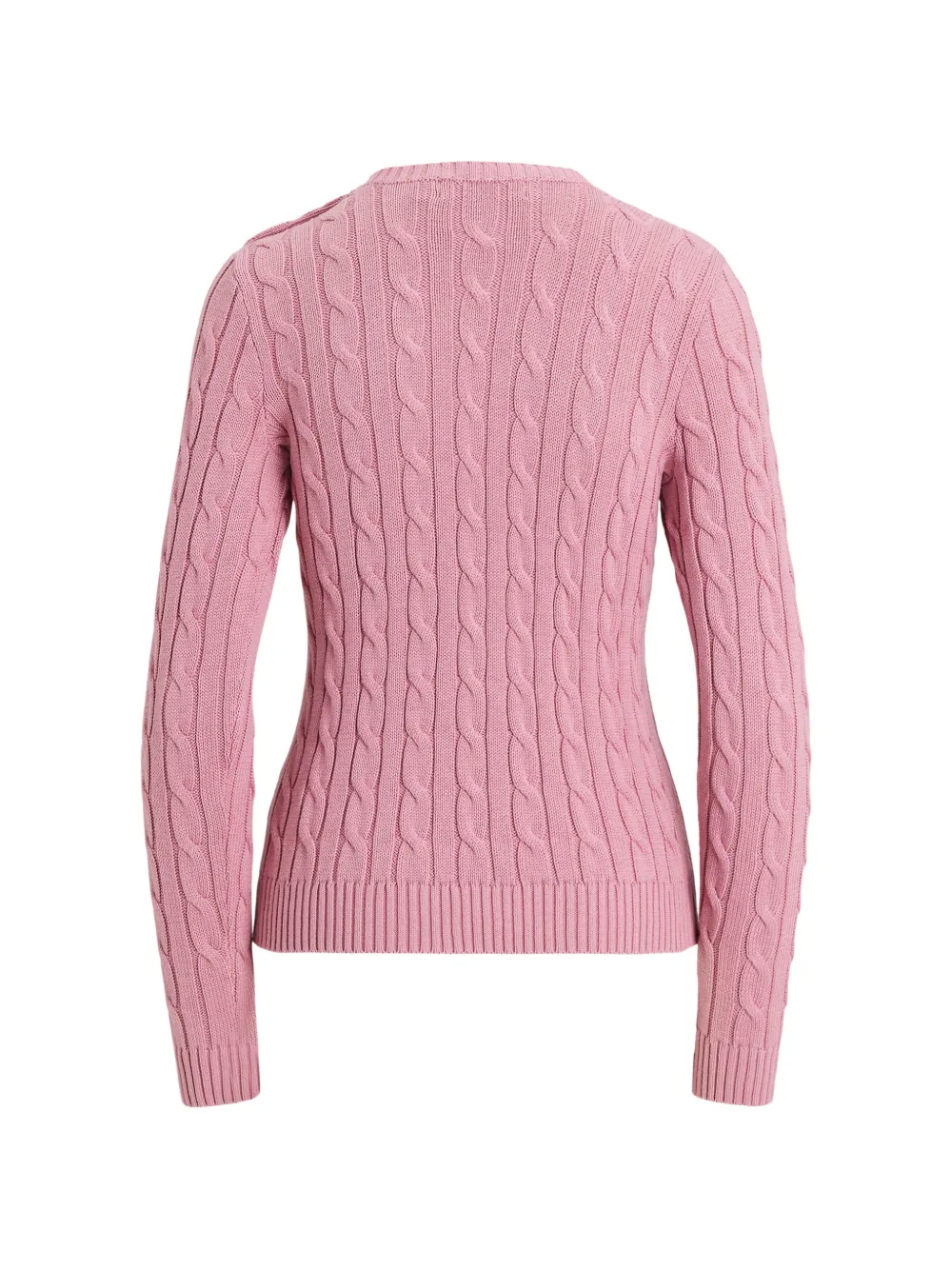 Lauren Ralph Lauren Kabelgebreide trui met knopen Roze