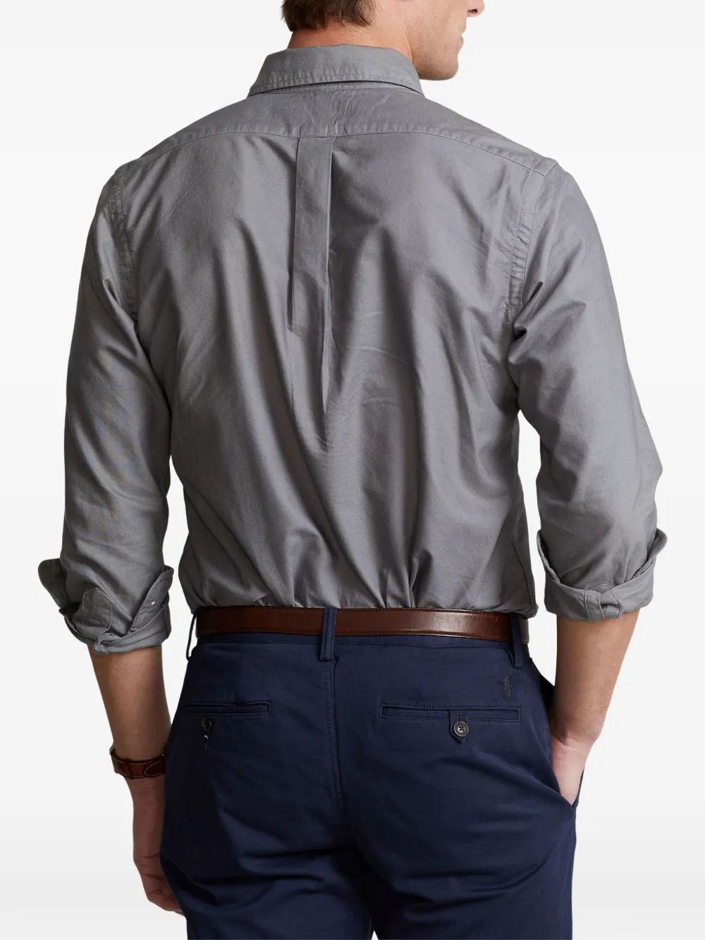 Polo Ralph Lauren Overhemd met knopen en logo Grijs