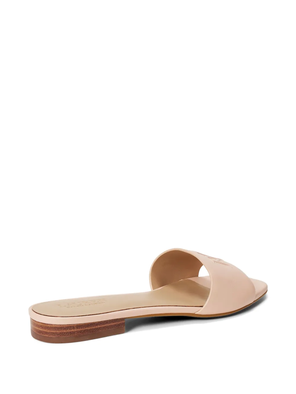 Lauren Ralph Lauren Everley leren sandalen Roze
