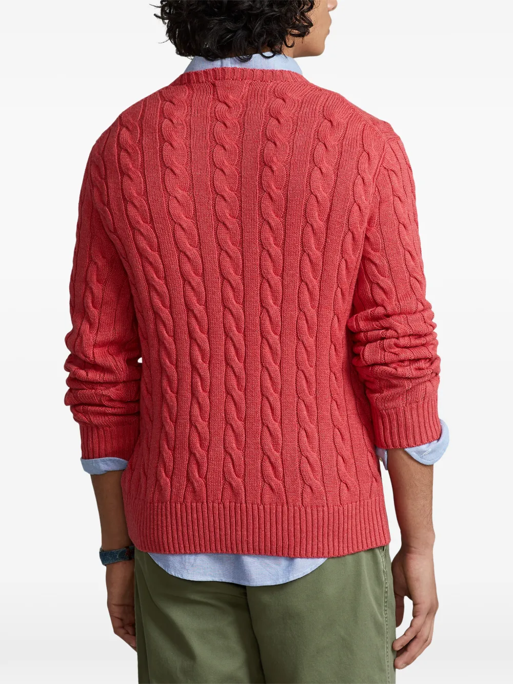 Polo Ralph Lauren Kabelgebreide trui Rood