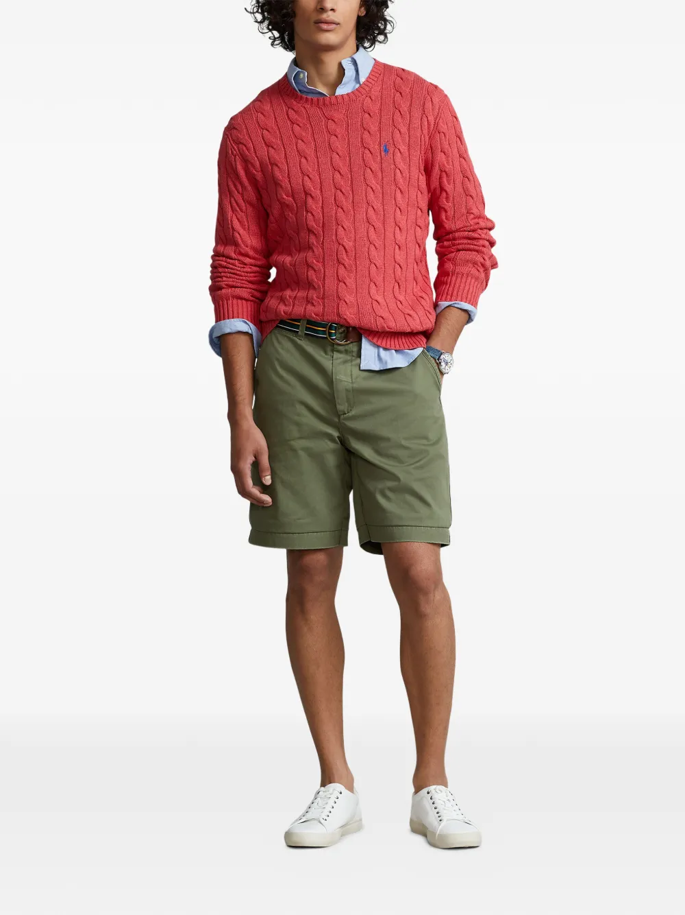 Polo Ralph Lauren Kabelgebreide trui Rood