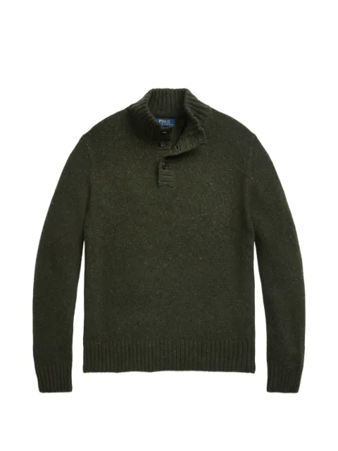 Polo Ralph Lauren button mock-neck sweater