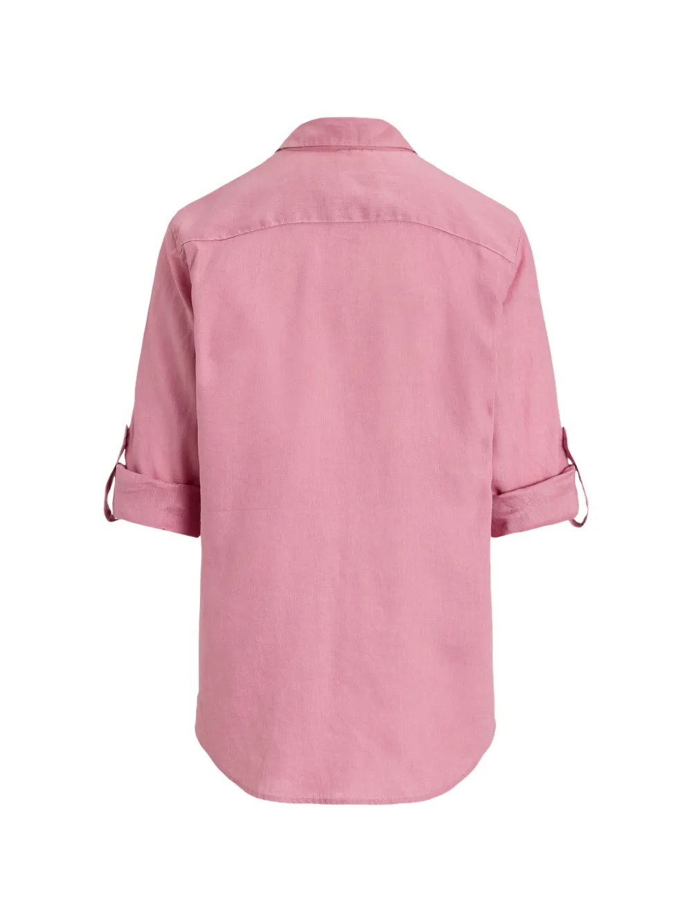 Lauren Ralph Lauren Blouse met knopen en opgerolde mouwen Roze