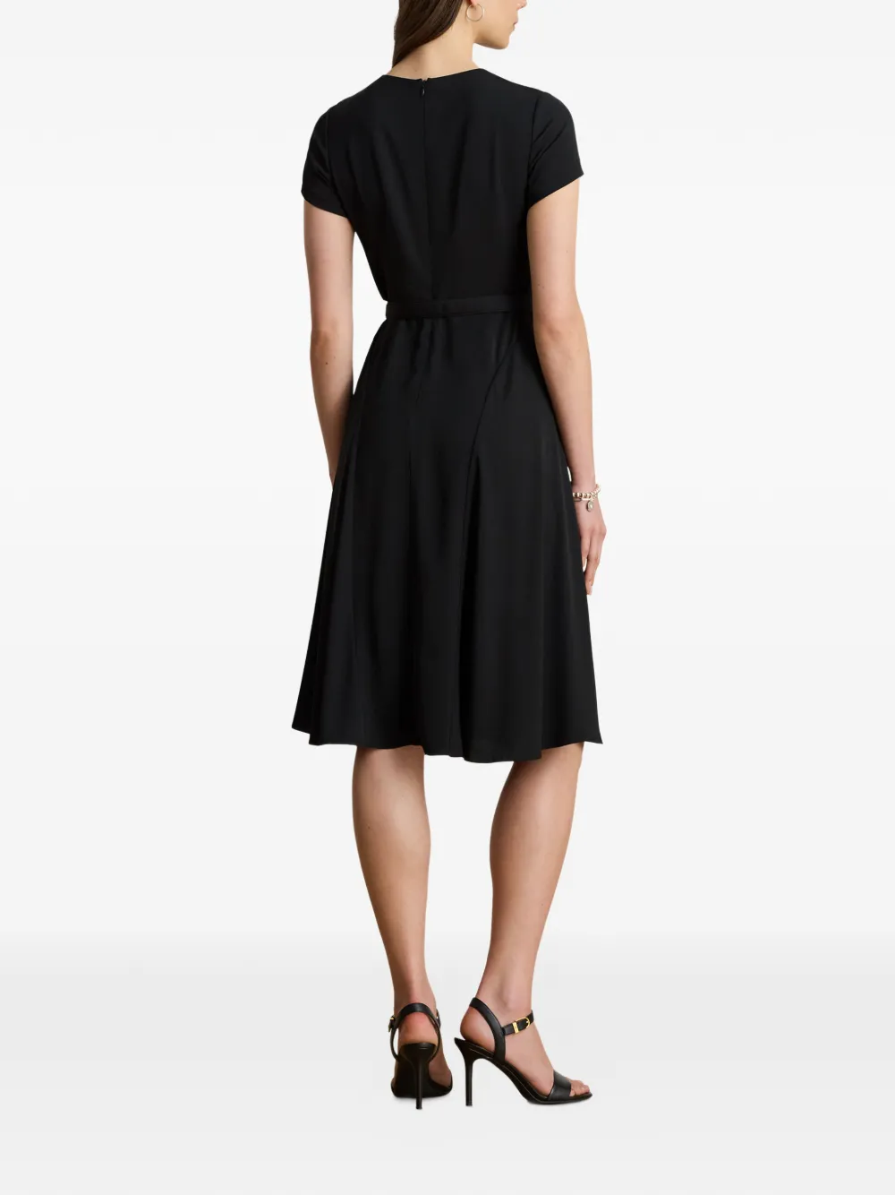 Lauren Ralph Lauren Midi-jurk met keyhole Zwart