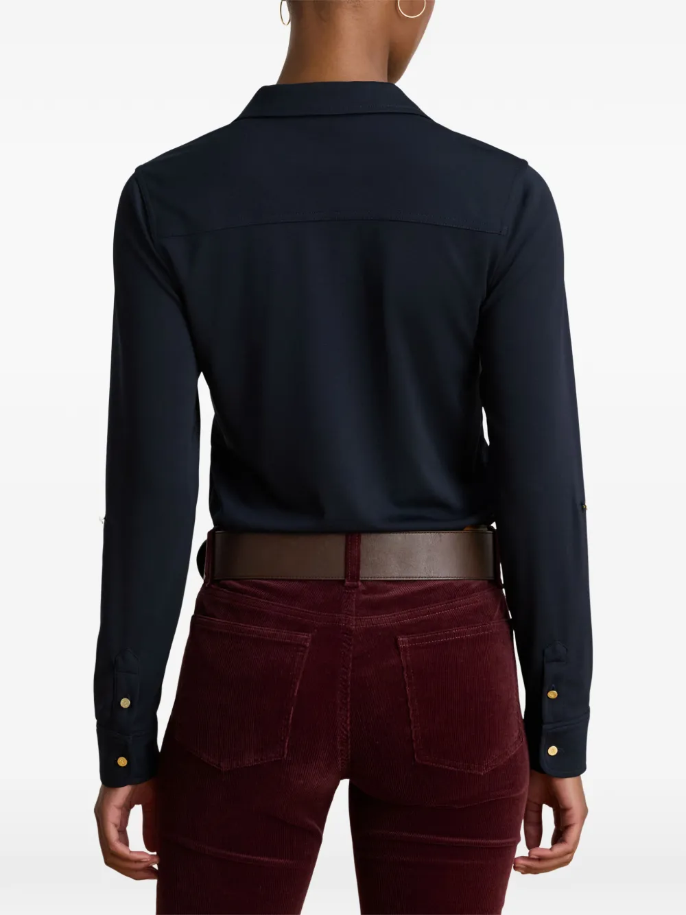 Lauren Ralph Lauren Blouse met zak met knopen Blauw
