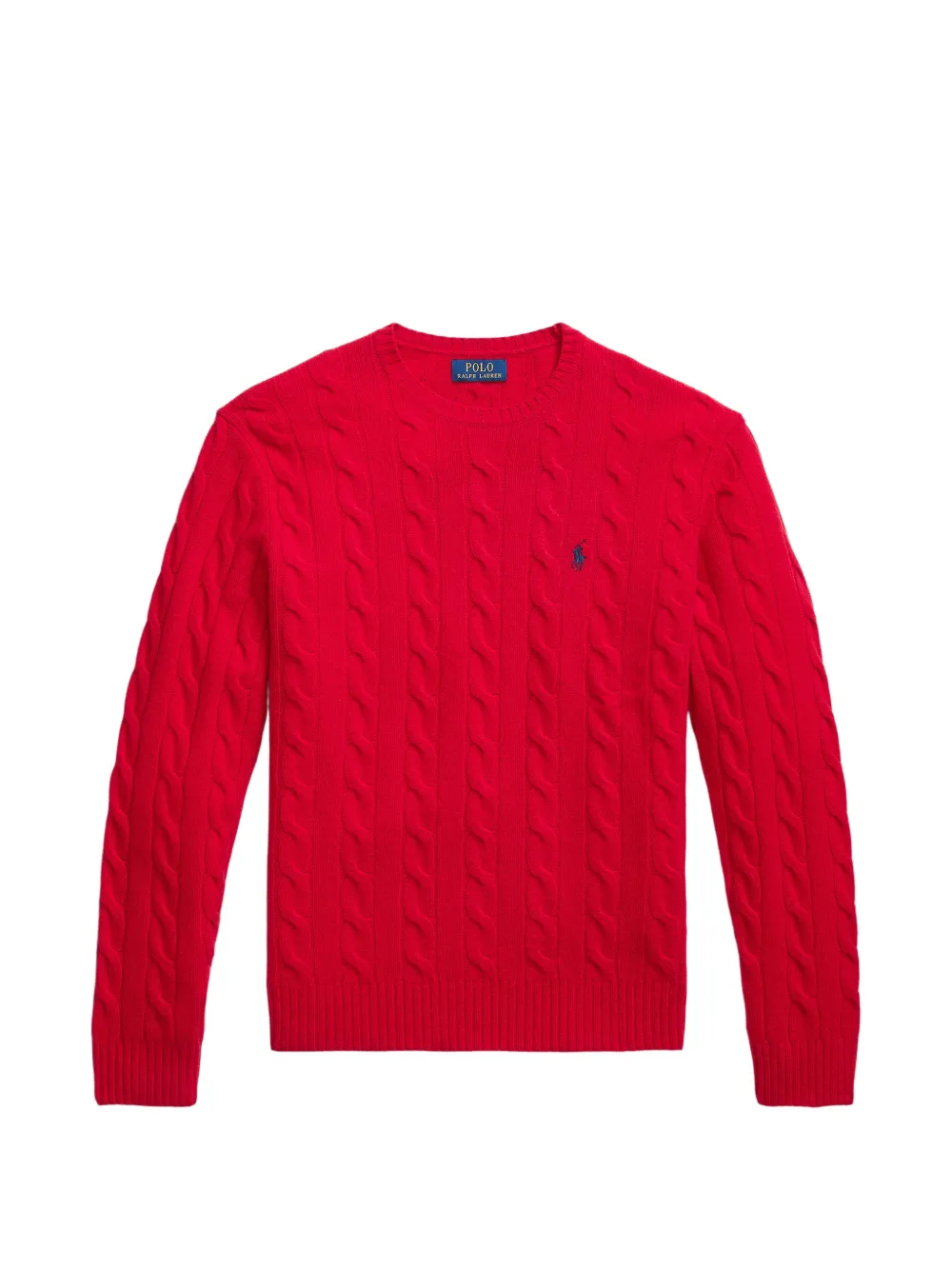 Polo Ralph Lauren cable-knit crew-neck sweater - Rosso