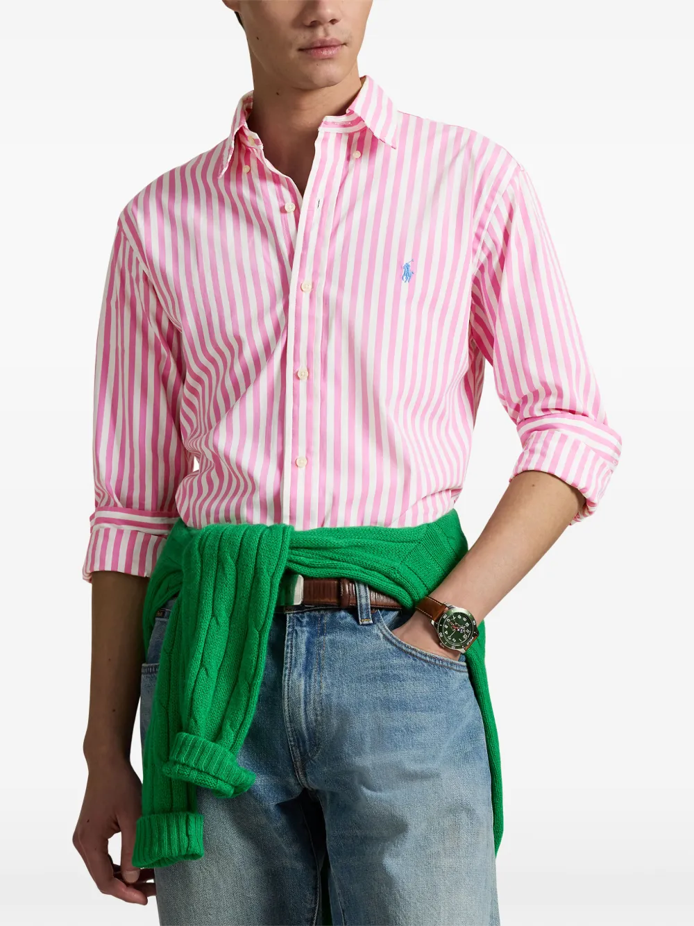 Polo Ralph Lauren Gestreept overhemd Roze