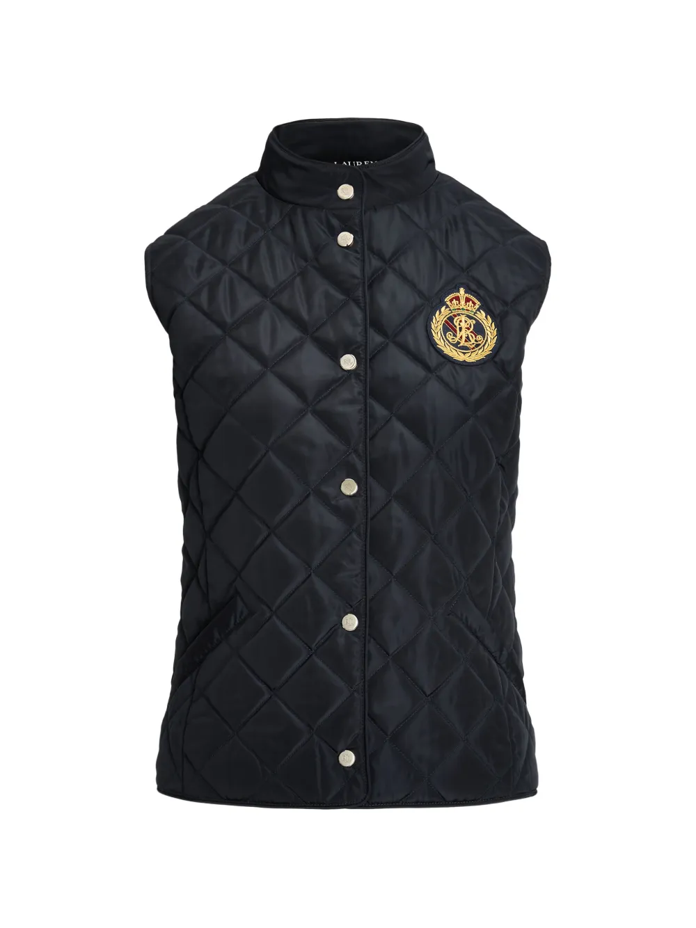 Lauren Ralph Lauren quilted button gilet - Schwarz