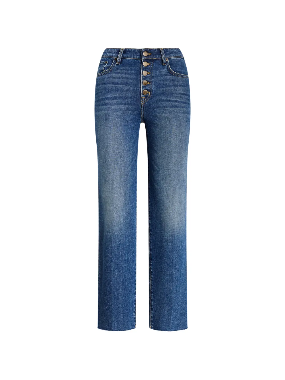 Lauren Ralph Lauren button frayed jeans - Blu