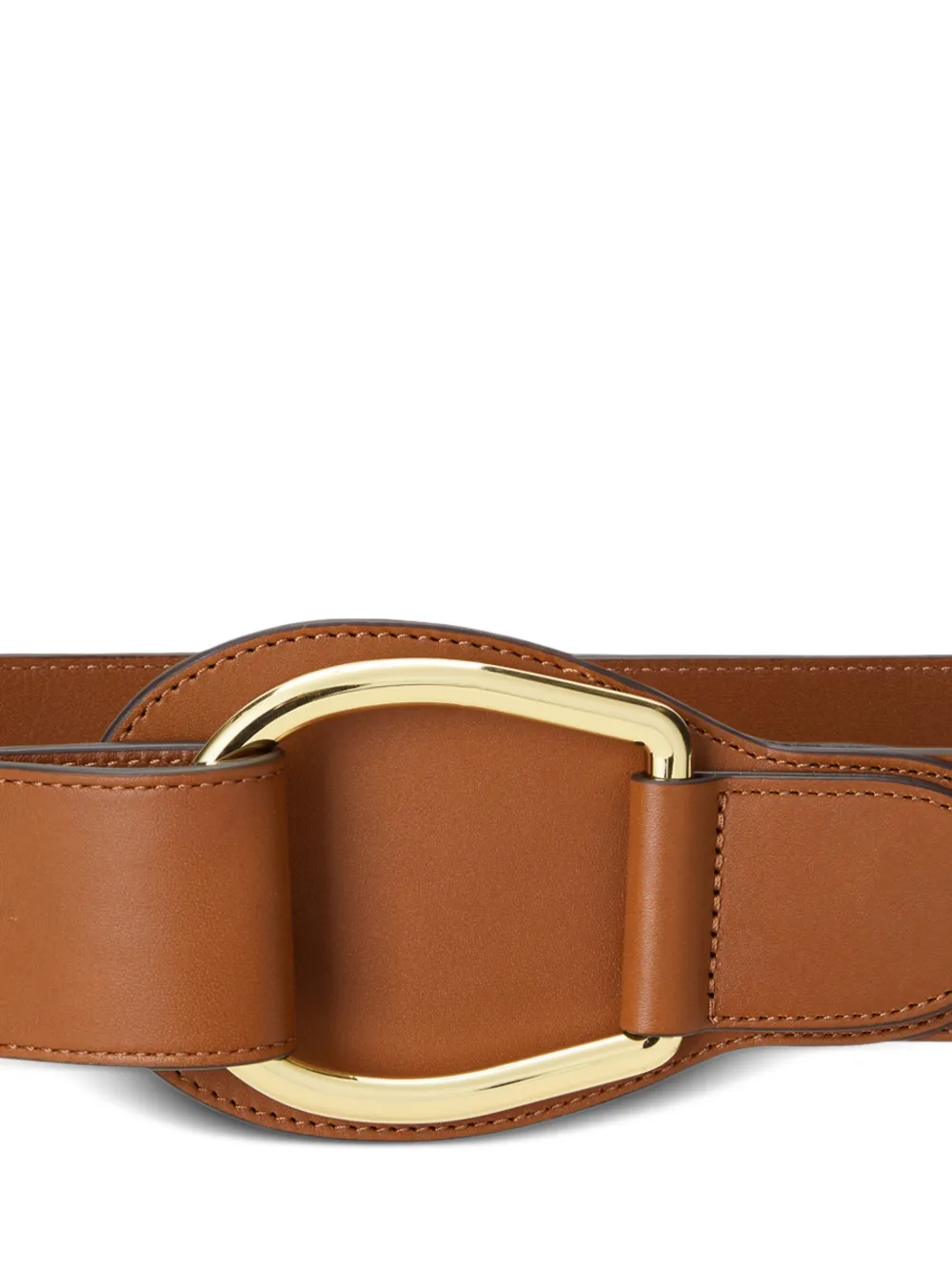 Lauren Ralph Lauren Leren gespriem Bruin