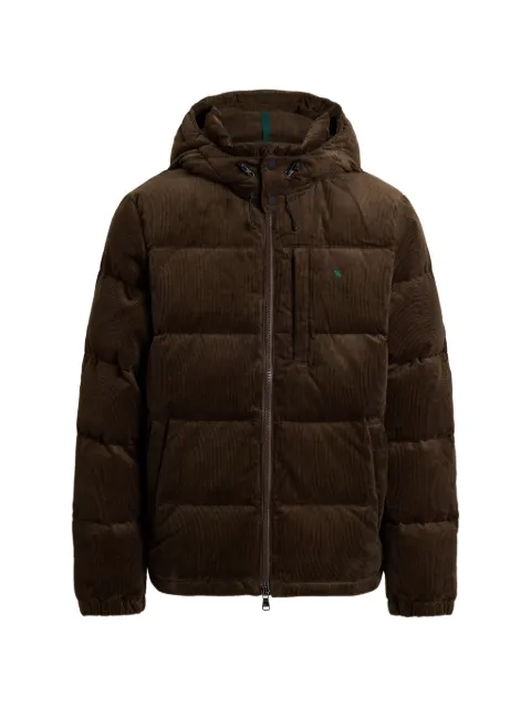 Polo Ralph Lauren hooded corduroy-texture jacket