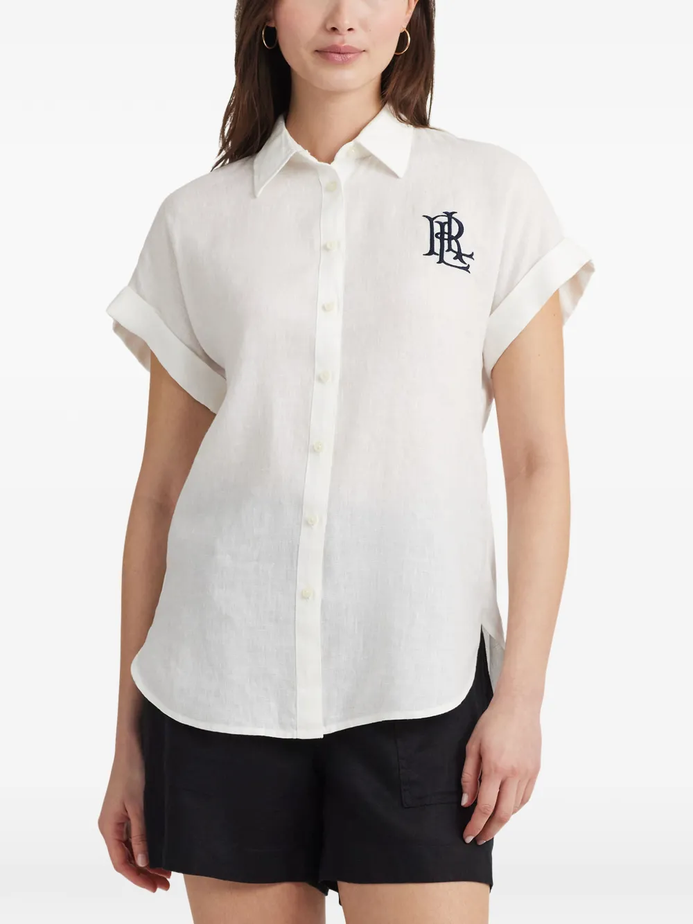 Lauren Ralph Lauren Linnen overhemd Wit