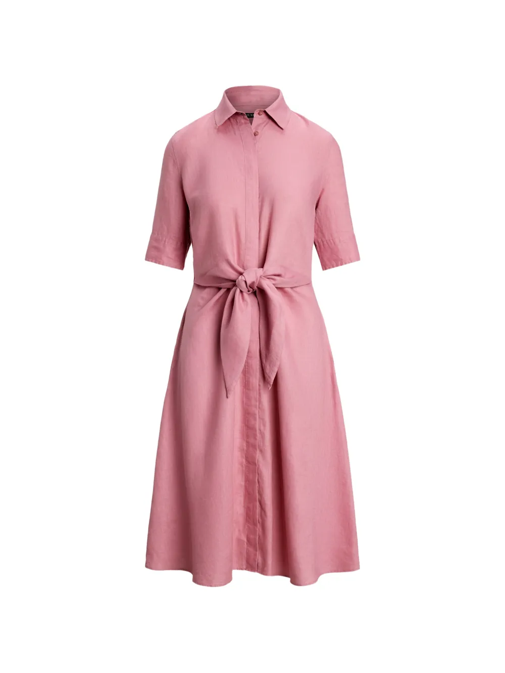 Lauren Ralph Lauren Chemisier midi in lino - Rosa