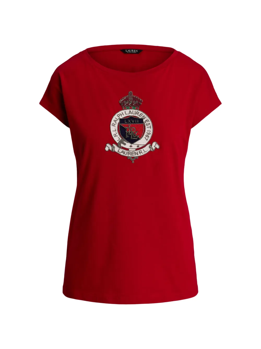 Lauren Ralph Lauren T-shirt con grafica - Rosso