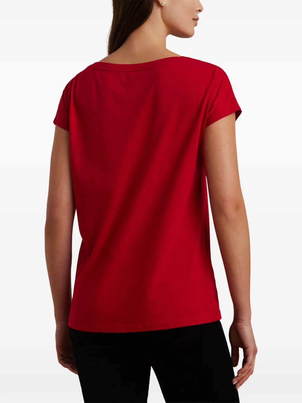 Lauren Ralph Lauren T-shirt met grafische print en korte mouwen Rood