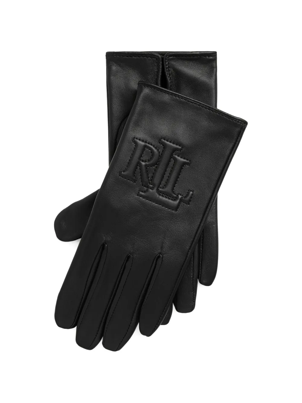 Lauren Ralph Lauren logo-embossed gloves - Nero