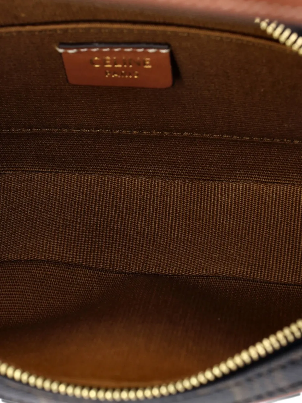 Cuir Triomphe Camera Shoulder Bag Triomphe Coated Canvas With Leather Small Crossbody Bag