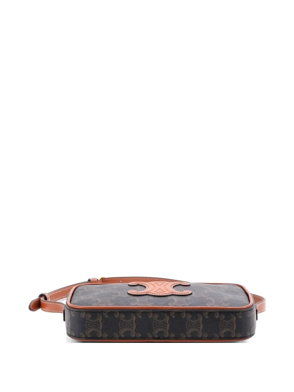 Cuir Triomphe Camera Shoulder Bag Triomphe Coated Canvas With Leather Small Crossbody Bag