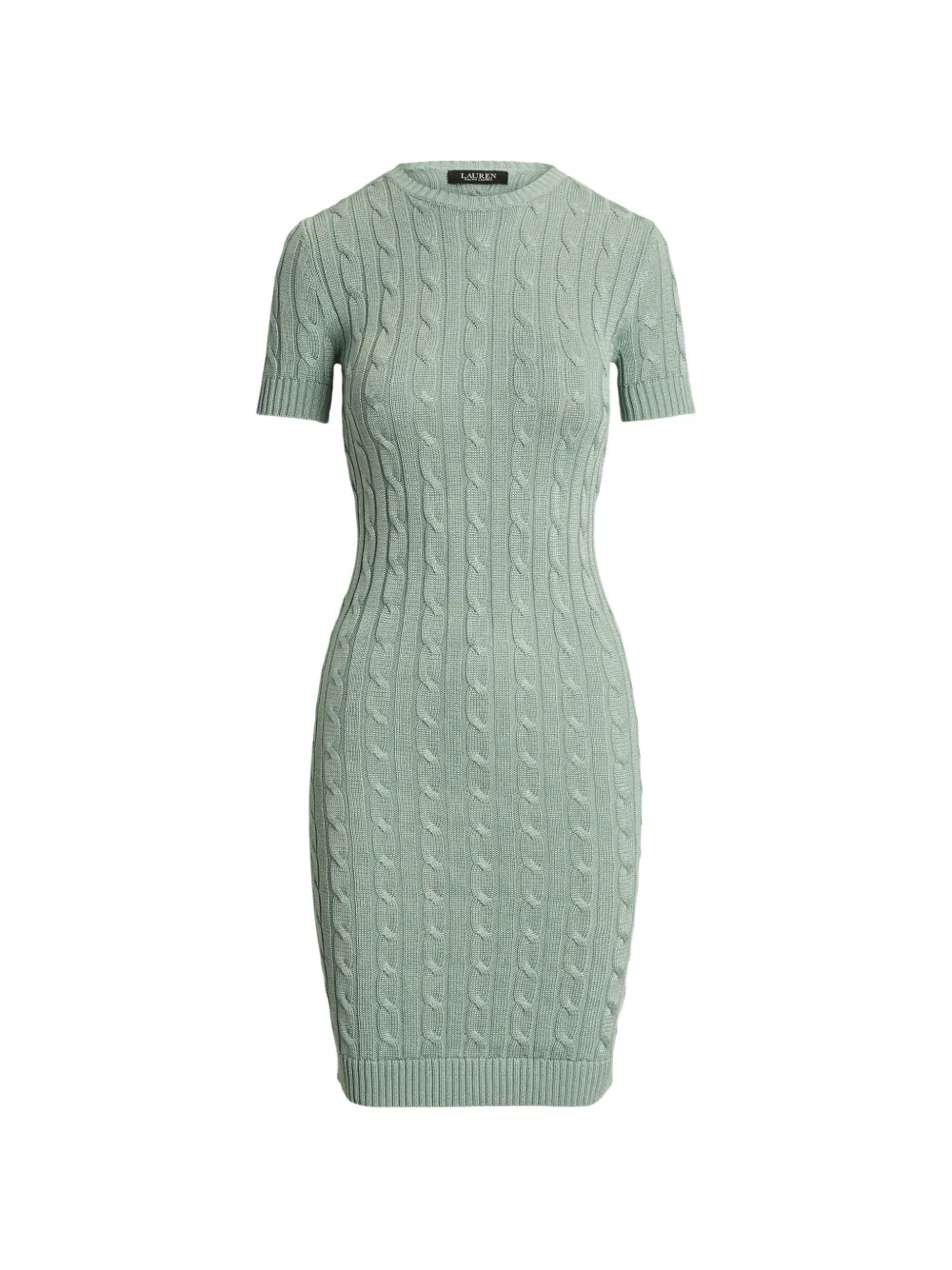 Lauren Ralph Lauren cable-knit midi dress - Verde