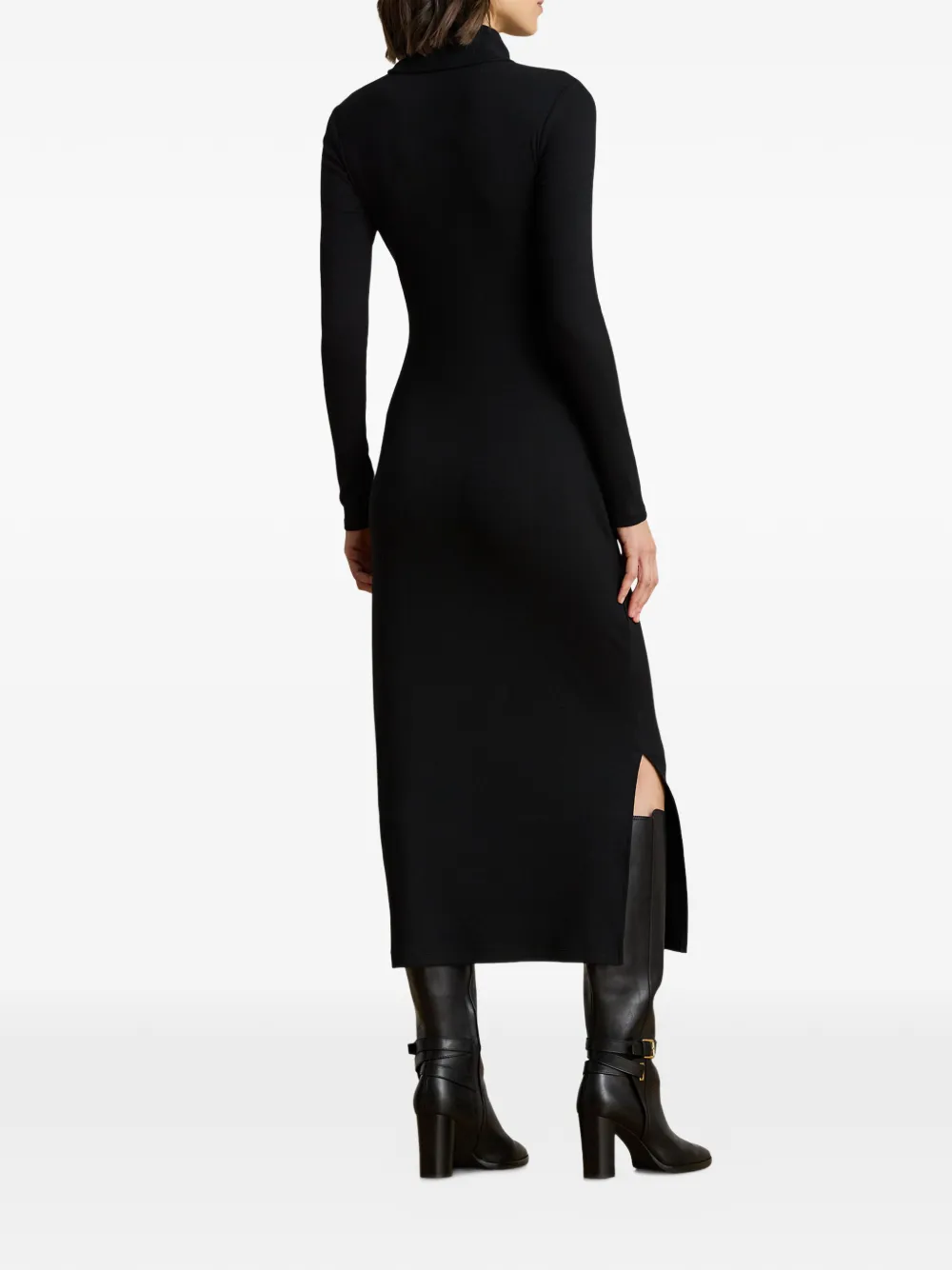 Lauren Ralph Lauren Midi-jurk met gestrikte taille Zwart