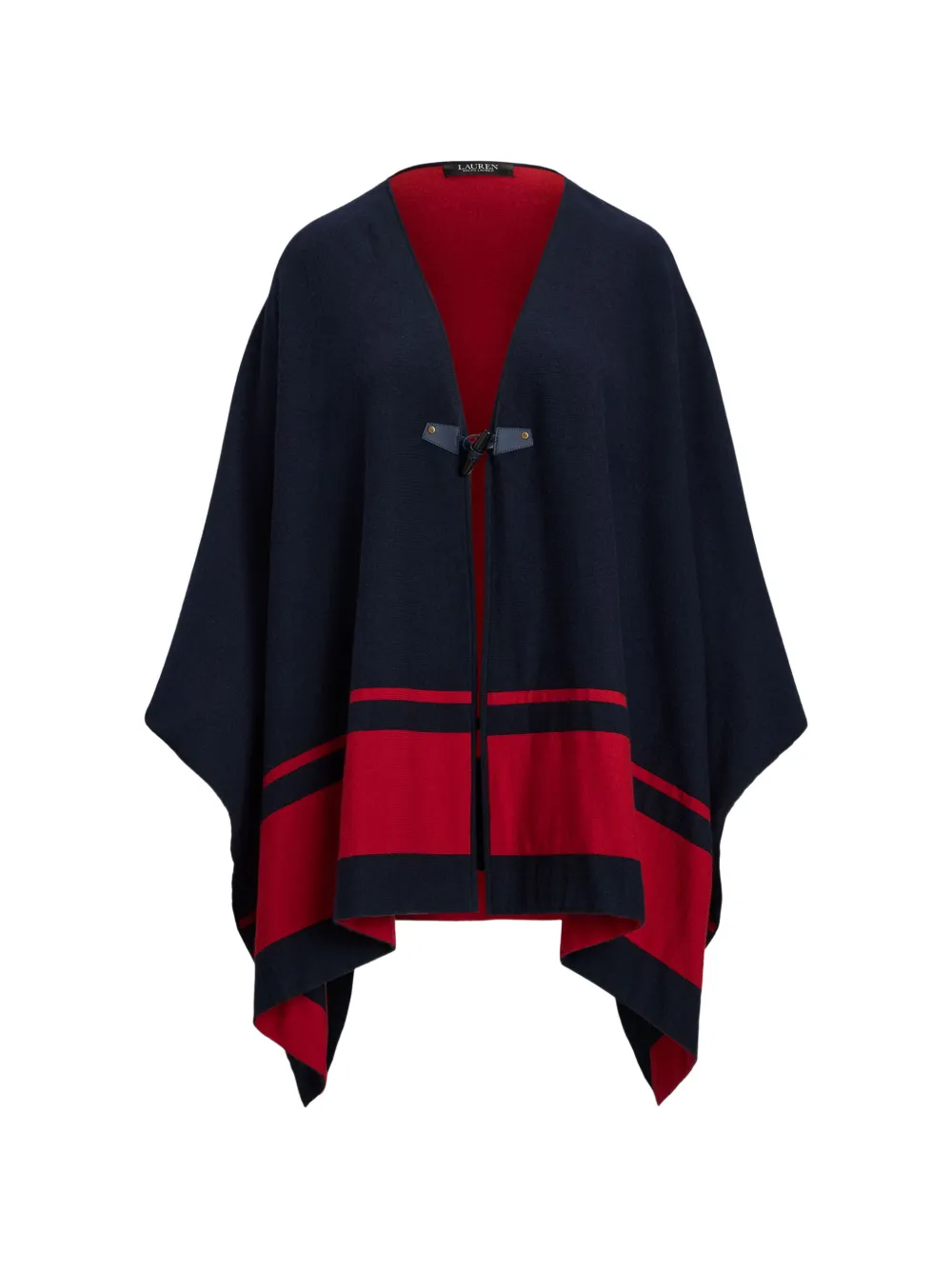 Lauren Ralph Lauren toggle striped cape - Blue