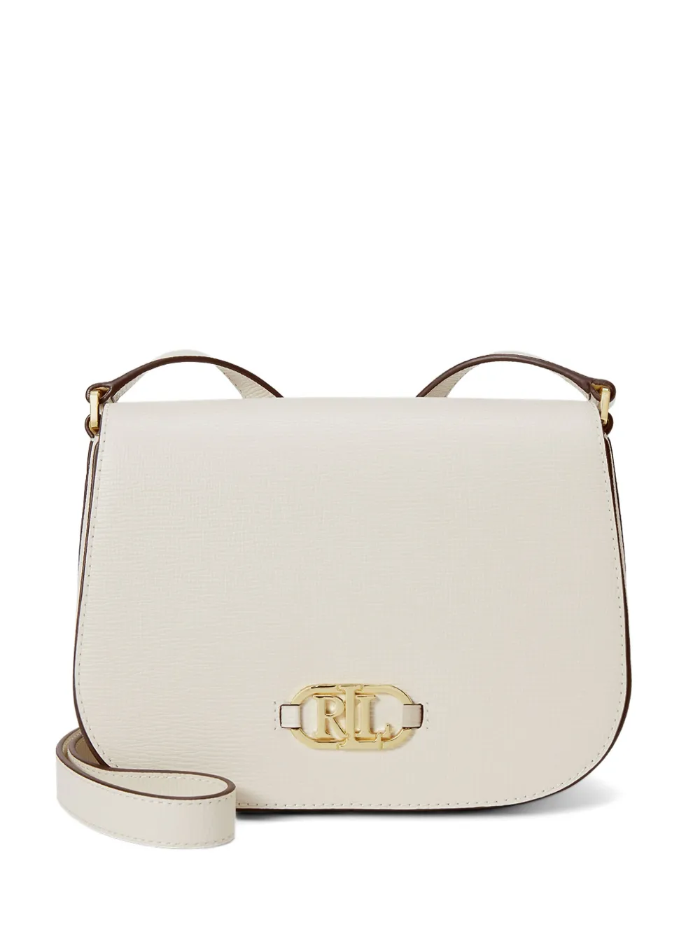 Lauren Ralph Lauren Borsa a tracolla con placca logo - Bianco