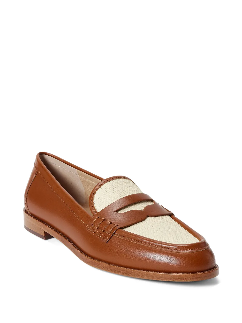 Lauren Ralph Lauren Wynnie leren loafers Bruin