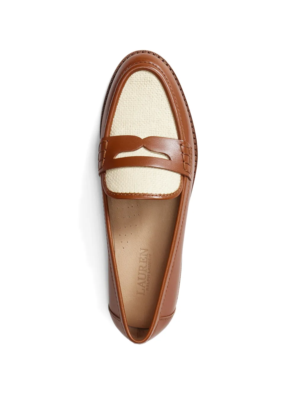 Lauren Ralph Lauren Wynnie leren loafers Bruin