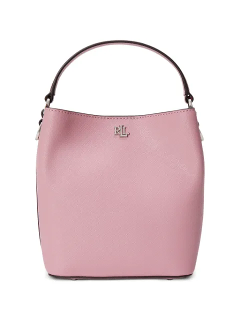 Lauren Ralph Lauren logo-plaque bucket bag