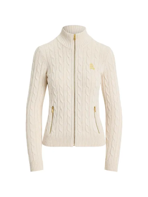 Lauren Ralph Lauren cable-knit zipped jacket