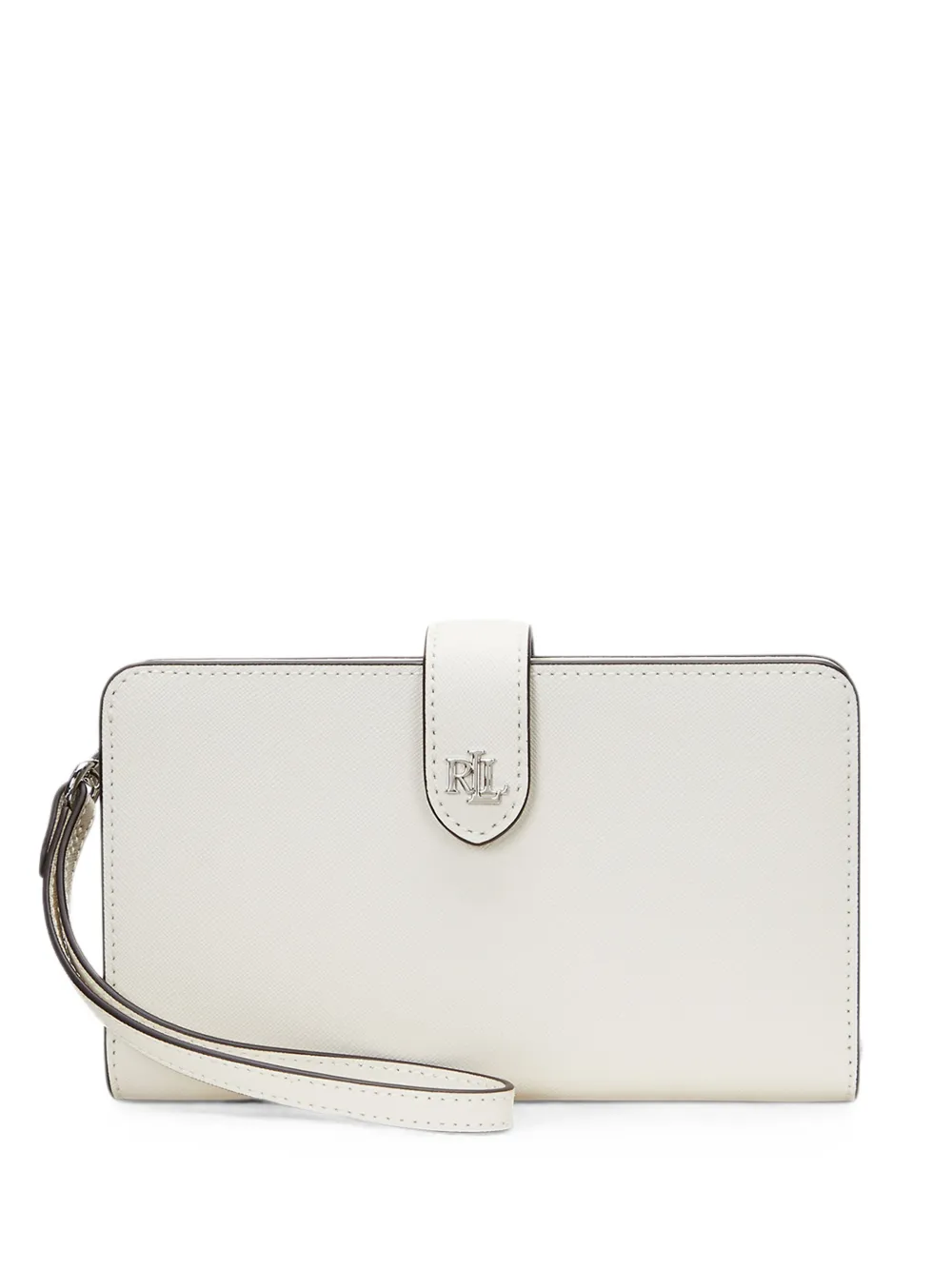 Lauren Ralph Lauren logo-plaque wristlet wallet - Bianco