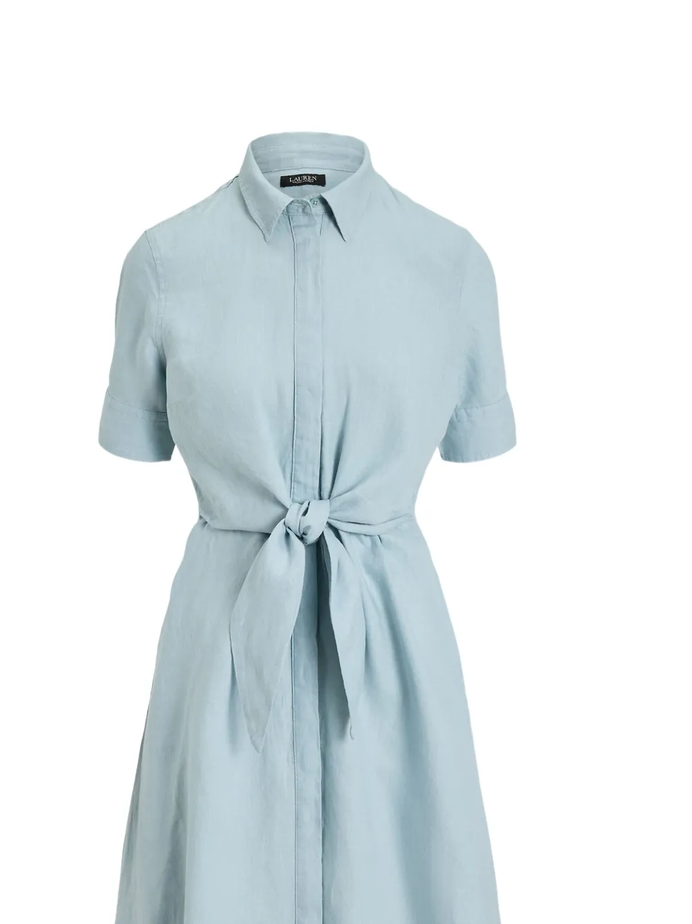 Lauren Ralph Lauren Midi-jurk met gestrikte taille Blauw