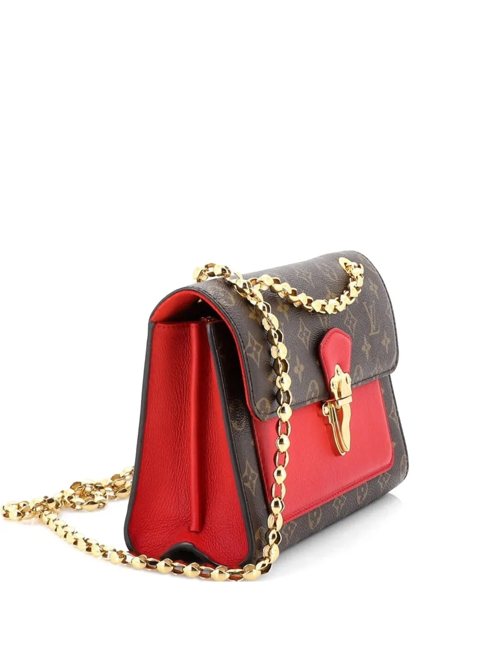 Louis Vuitton Pre-Owned Victoire Handbag Monogram Canvas and Leather shoulder bag - Braun