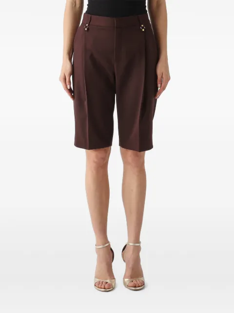 Elisabetta Franchi buttoned pleated shorts