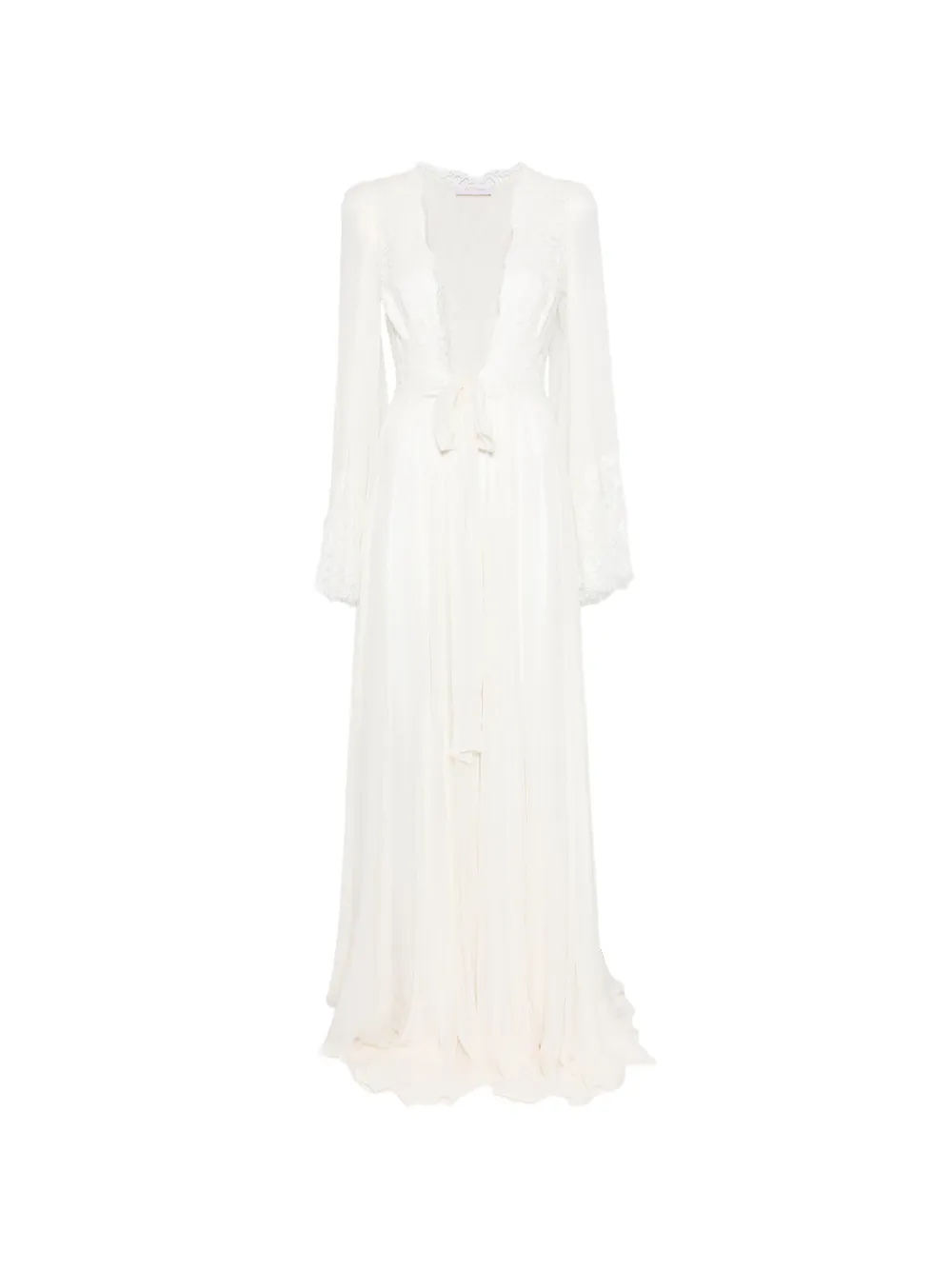 M.Marquise Clarisse laced robe - Nude