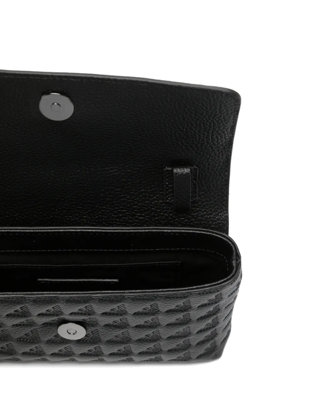 Emporio Armani Messengertas met reliëf Zwart