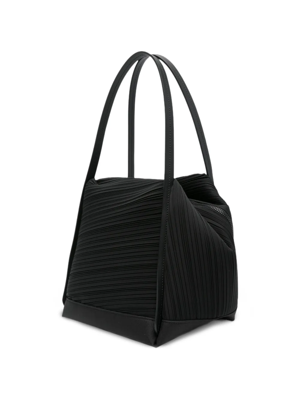 Pleats Please Issey Miyake Pleats artificial leather tote bag